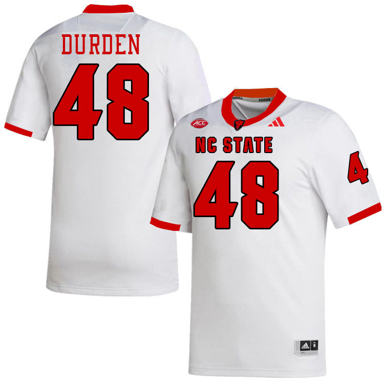 NC State Wolfpack #48 Cory Durden College Football Jerseys,Uniforms-White